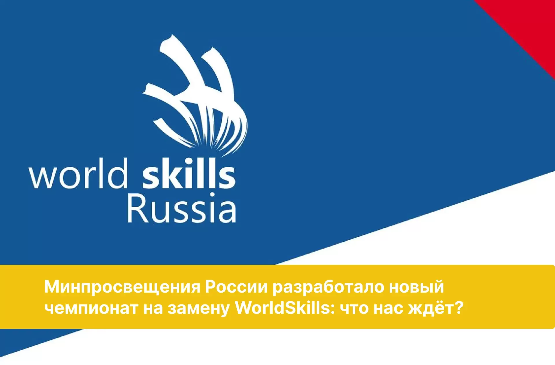 Минпросвещения России разработало новый чемпионат на замену WorldSkills: что нас ждёт?